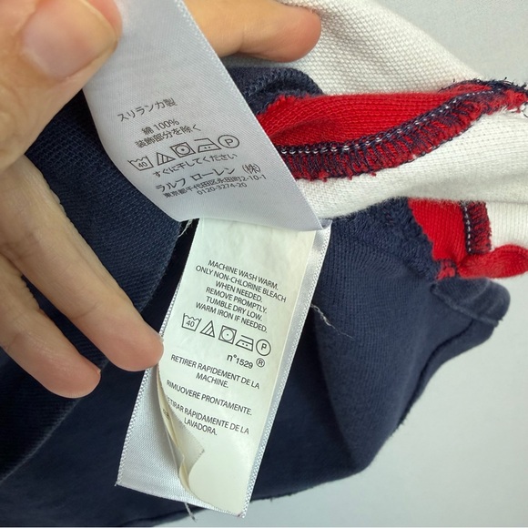 Polo Ralph Lauren Shirt Mens XL Big Pony Crest Classic Fit Red White Blue - Picture 14 of 14